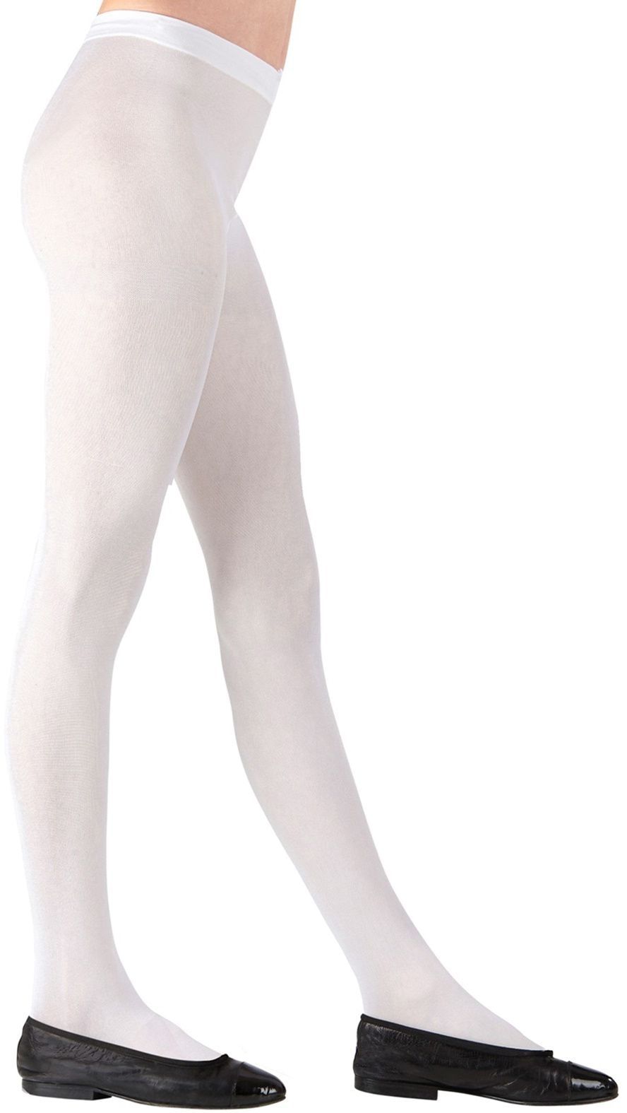 Witte Basis Maillot Kind 40Den