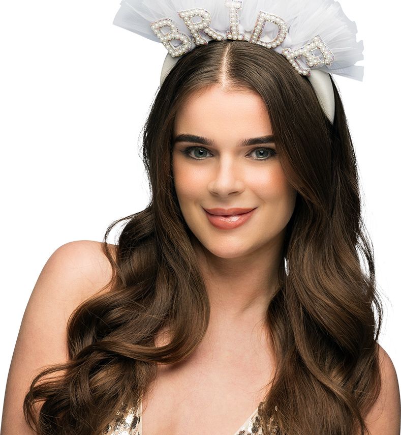 Witte Bruid Tiara Vrijgezellenfeest