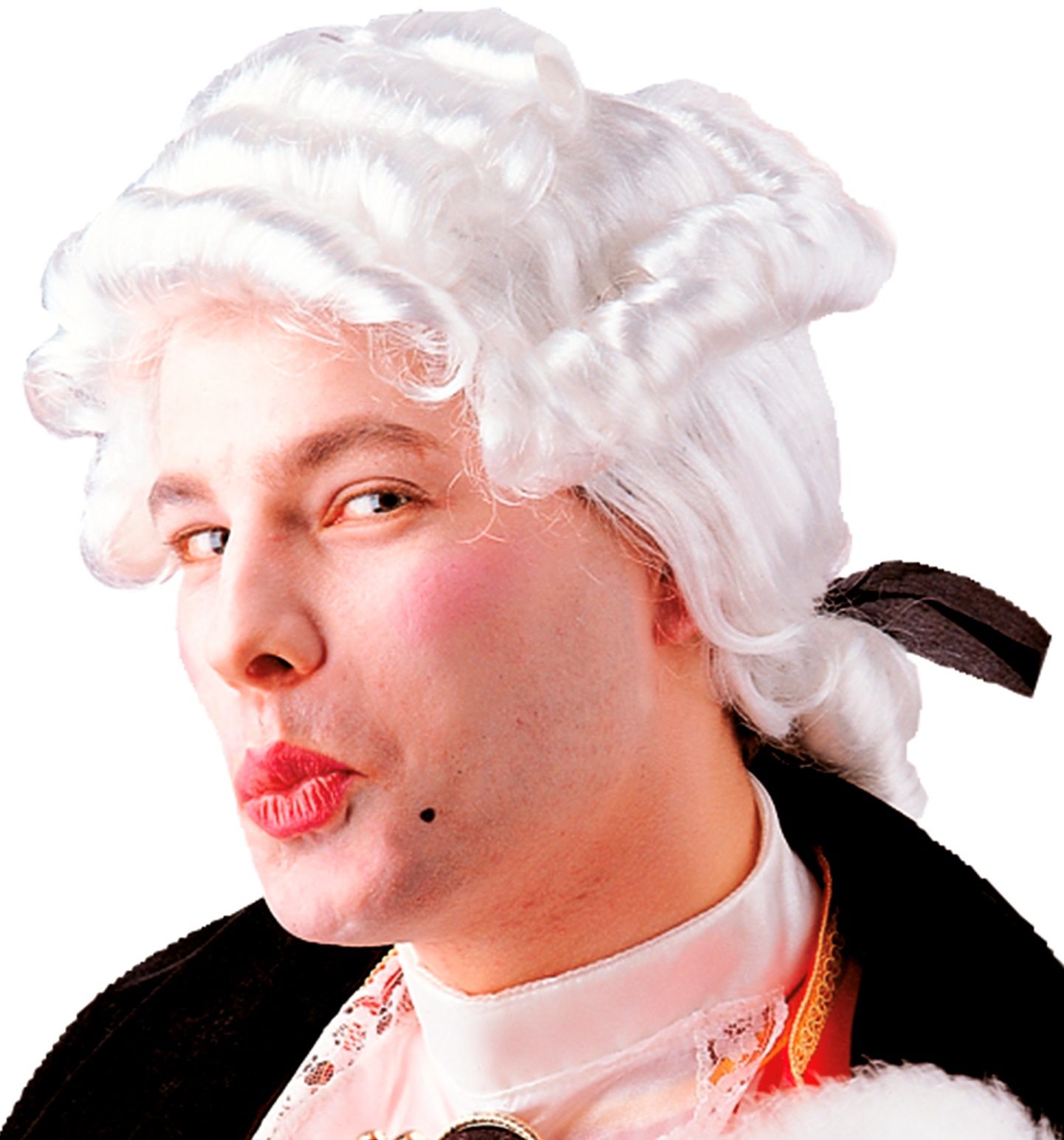 Witte Casanova Pruik