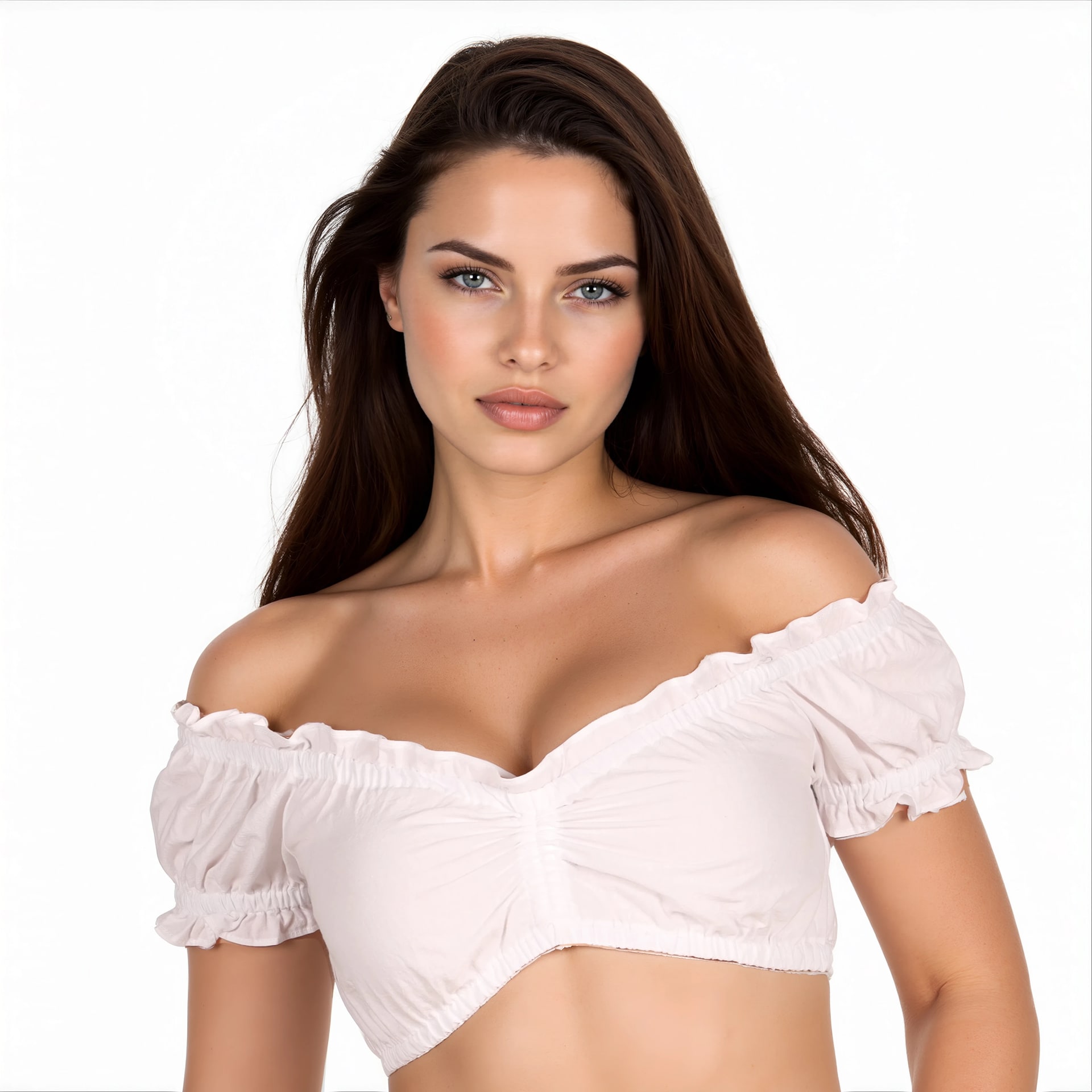 Witte Dirndl Blouse Dames Oktoberfest