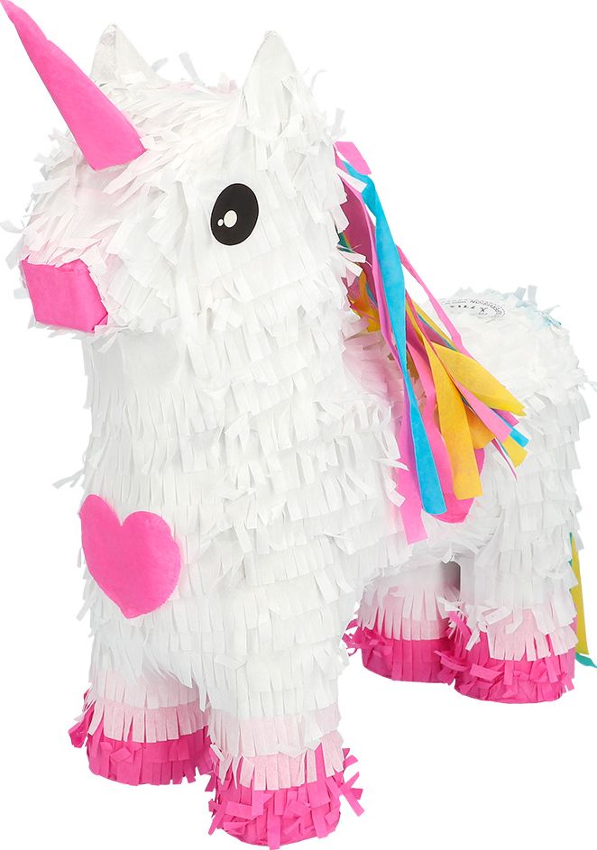 Witte Eenhoorn Piñata Standaard