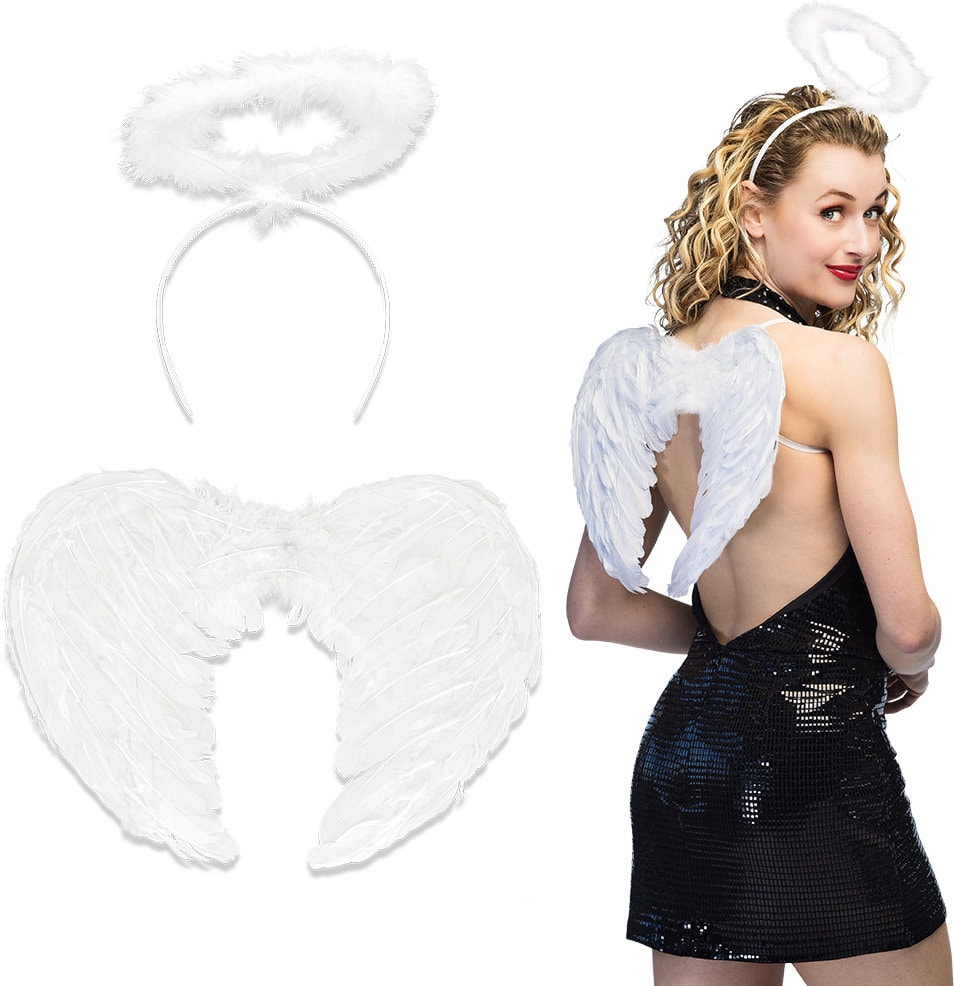 Witte Engel Accessoire set Dames