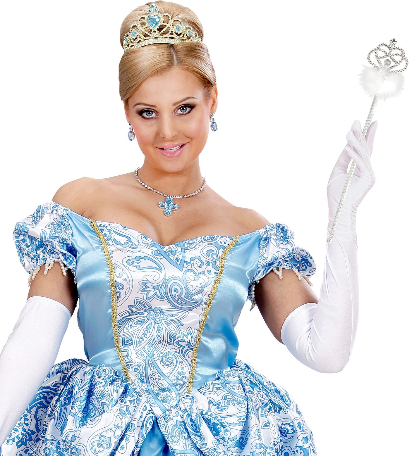 Witte Feeënstaf met Marabou