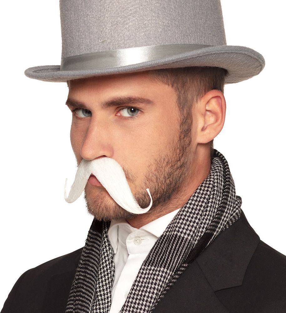 Witte Gentleman Snor