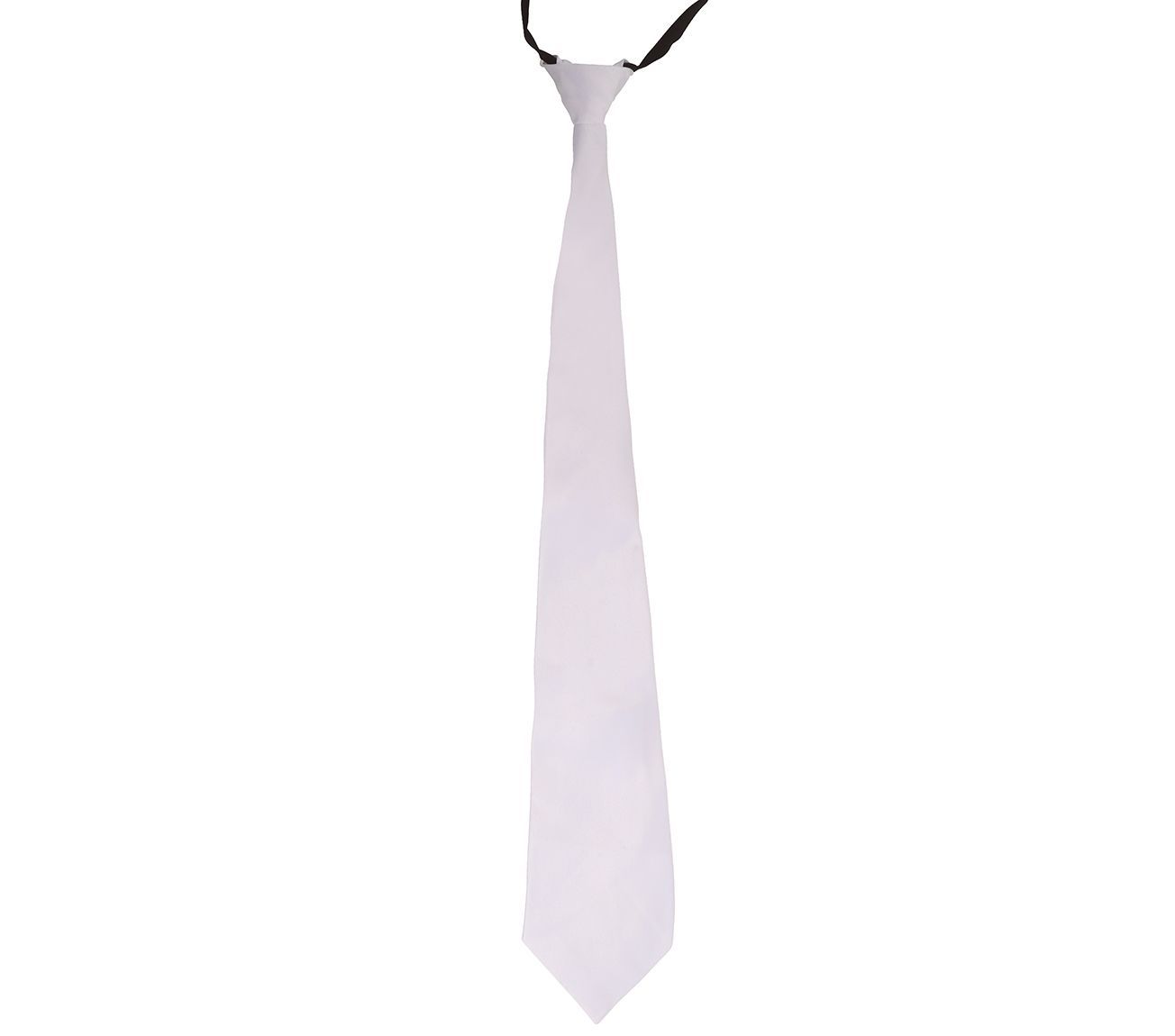 Witte glanzende stropdas