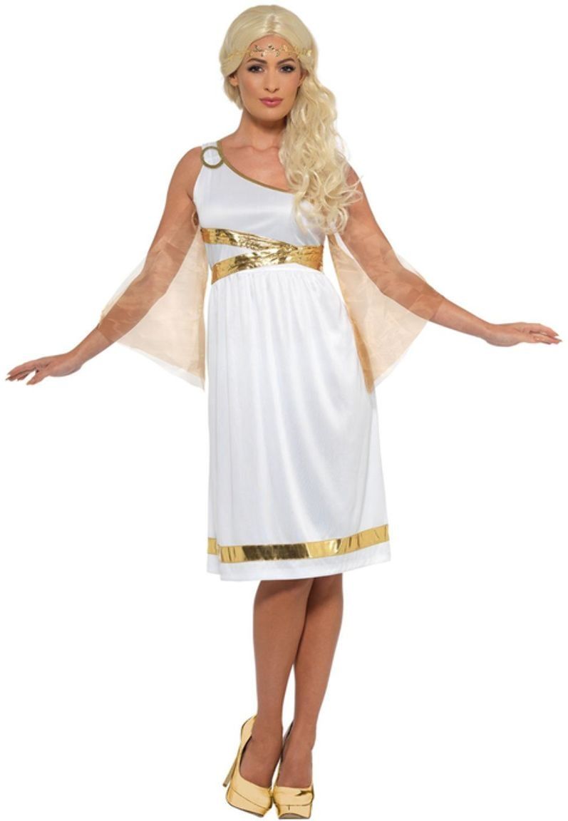 Witte Griekse Vrouwen Jurk