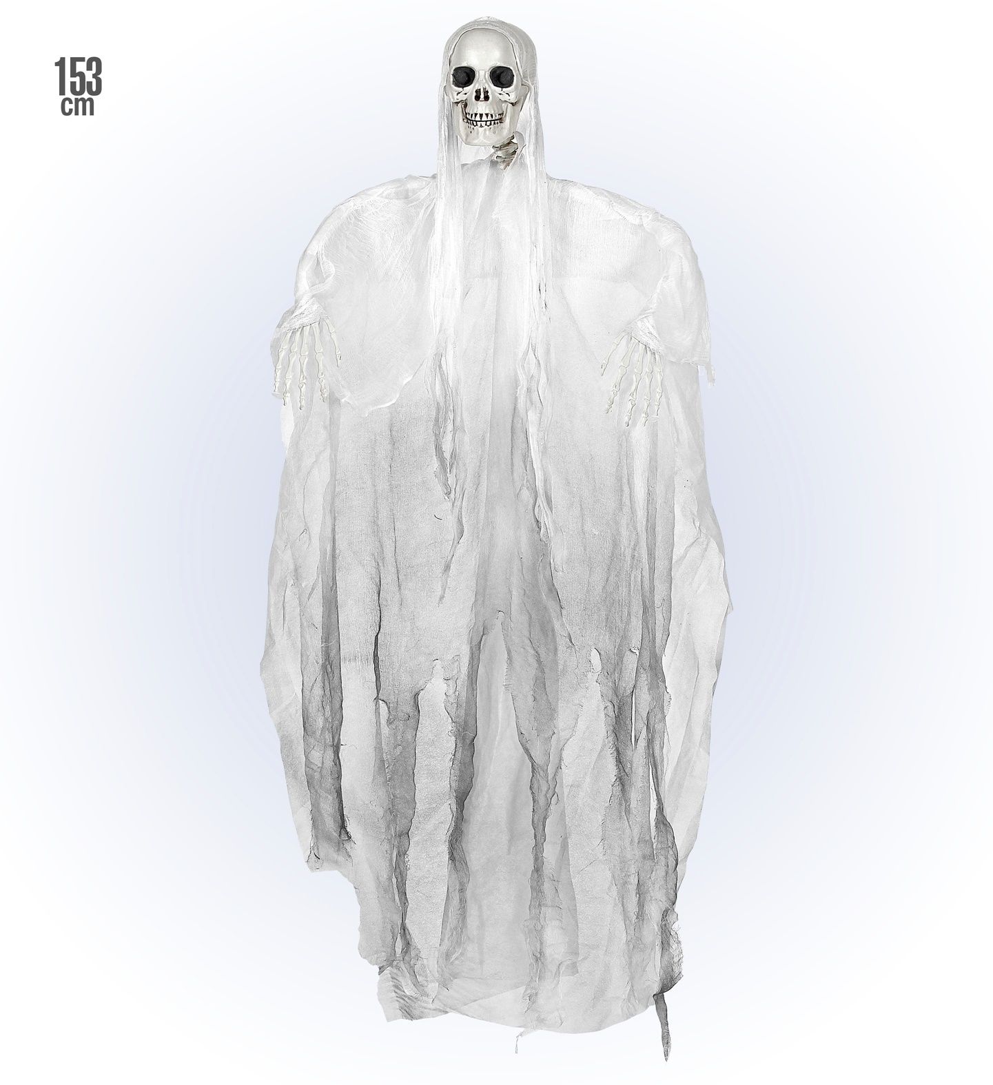 Witte grim reaper decoratie 153cm
