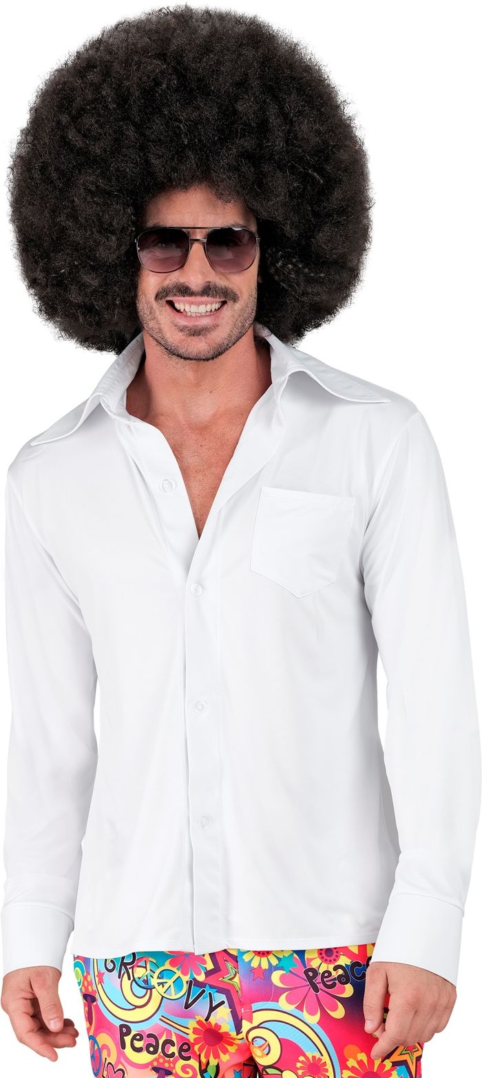 Witte Heren Blouse Carnaval