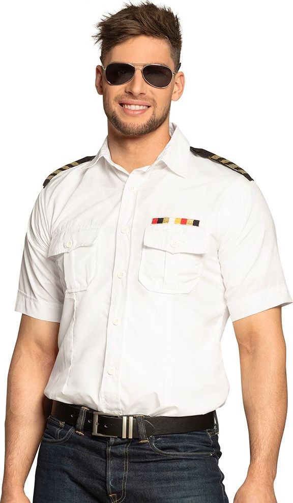 Witte Kapiteinsblouse Heren