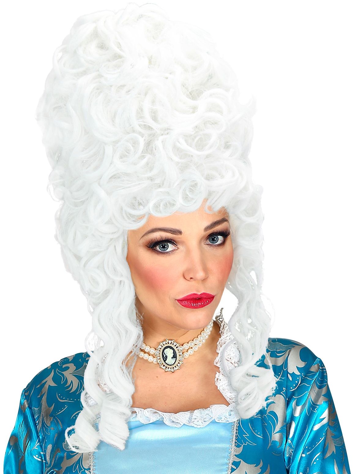 Witte Klassieke Pruik