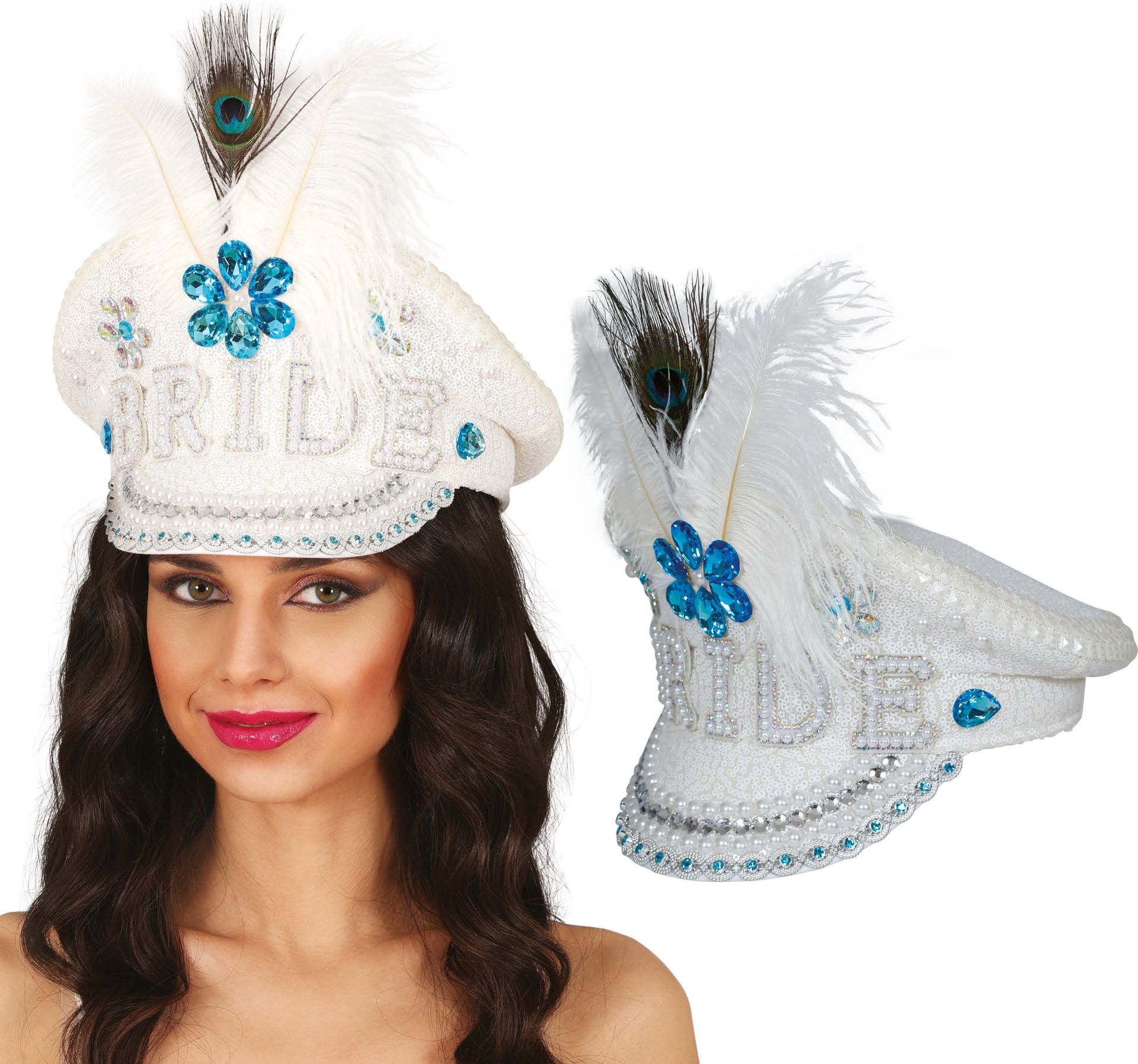 Witte Kristallen Bride Bruid Pet