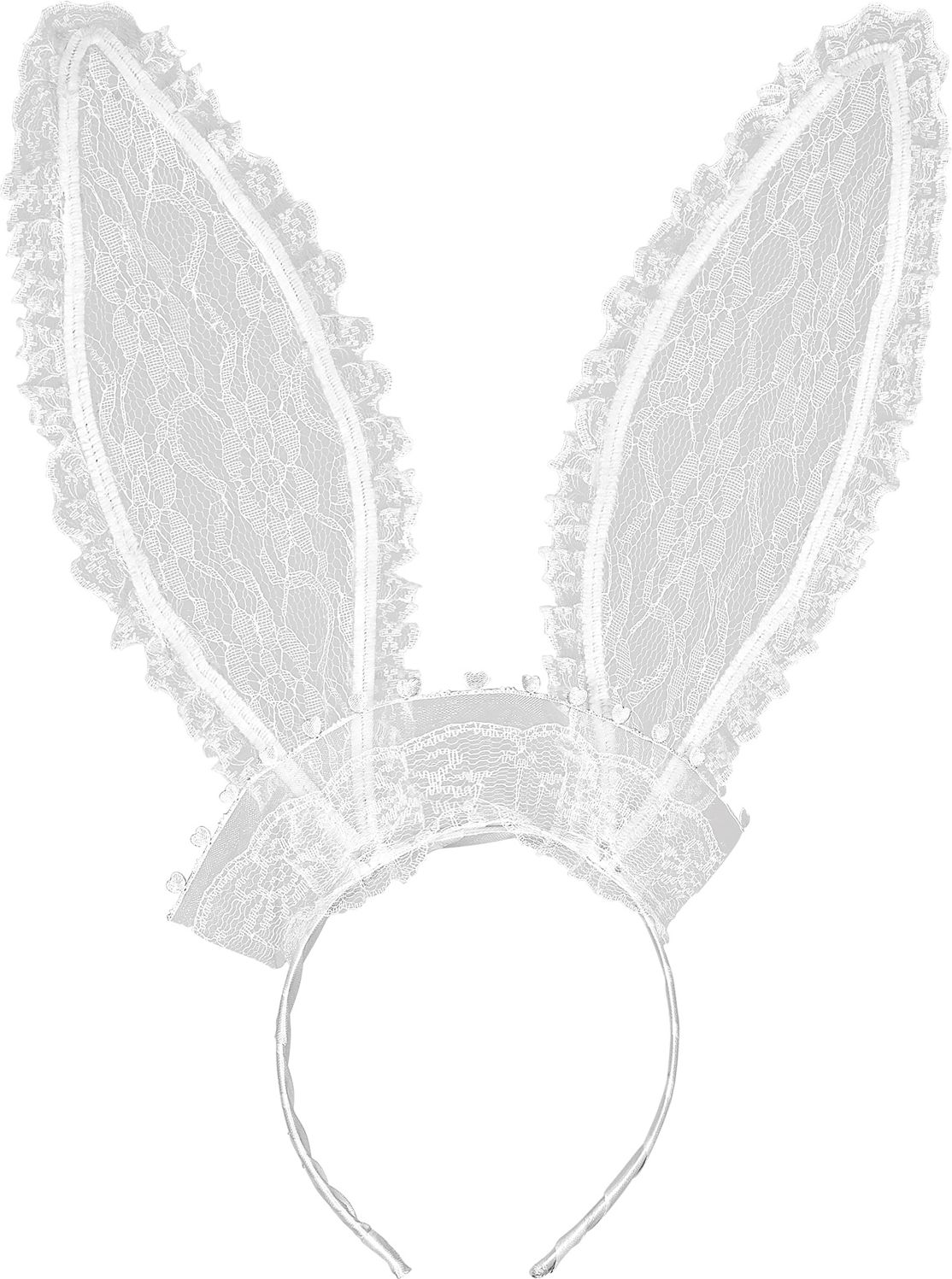 Witte Lace Konijn Oren