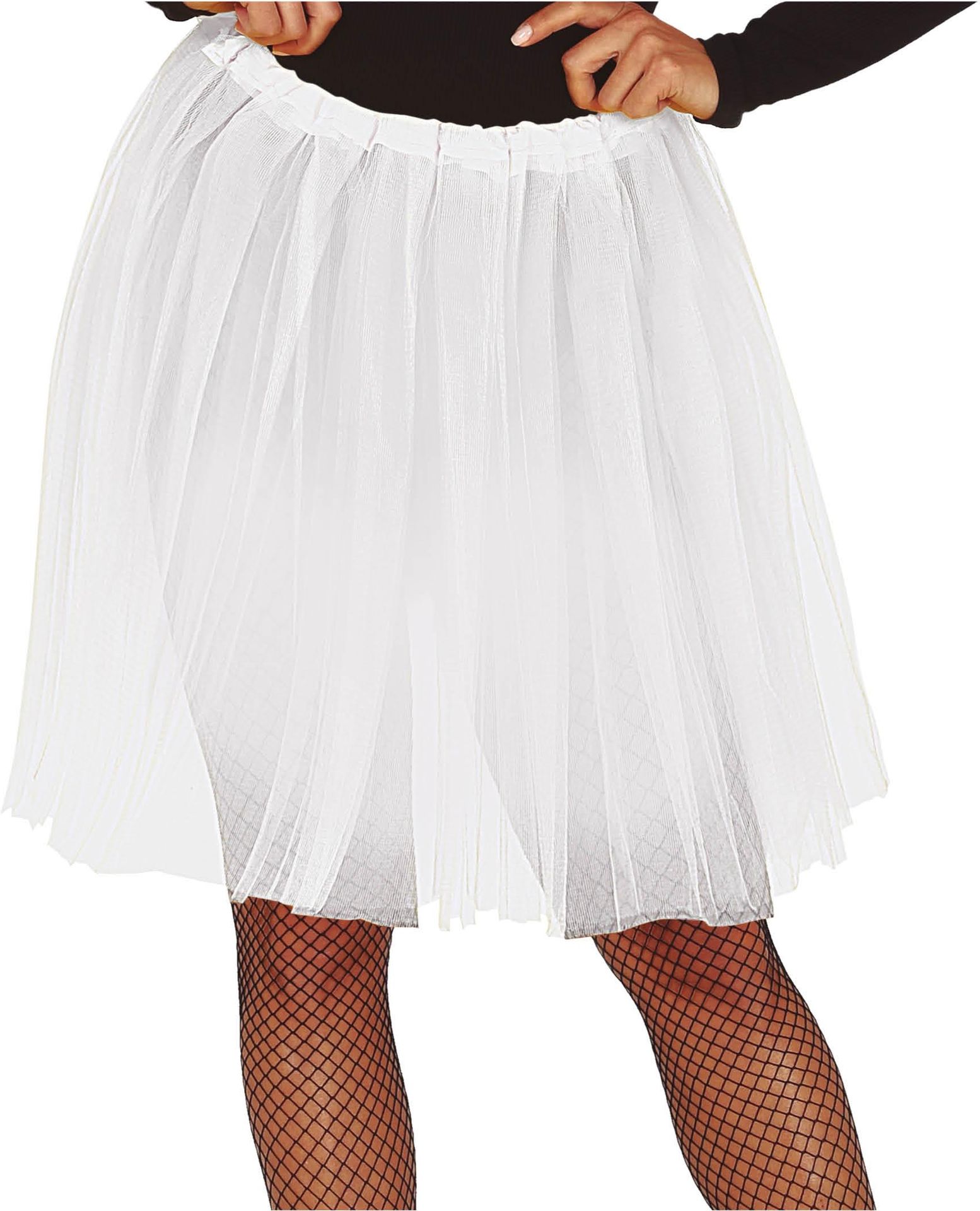 Witte Lange Tutu Dames 60cm