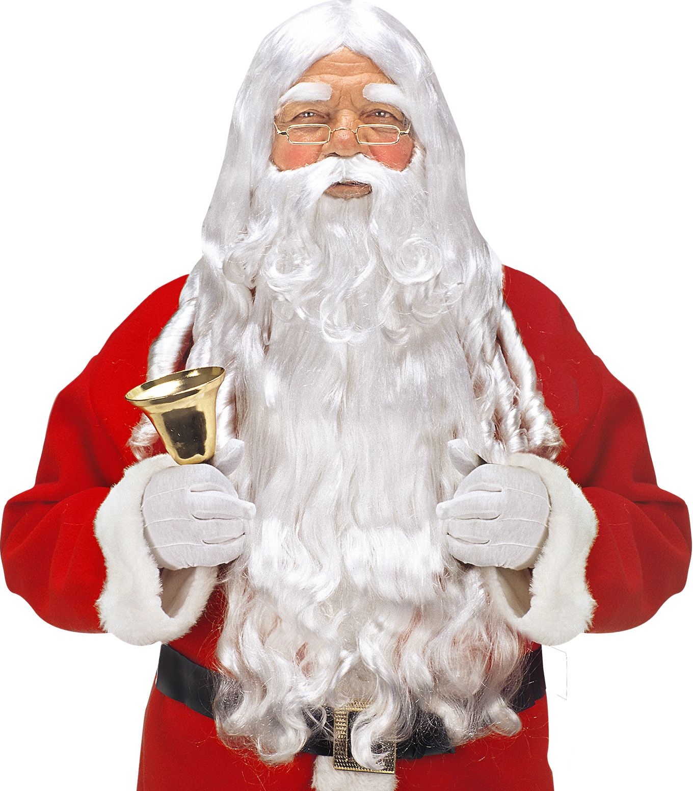 Witte Luxe Kerstman Accessoire Set