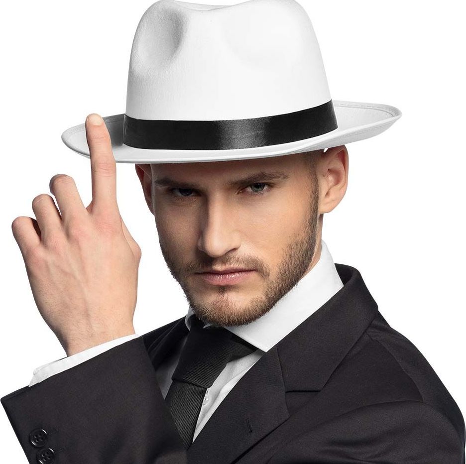Witte Maffia Fedora