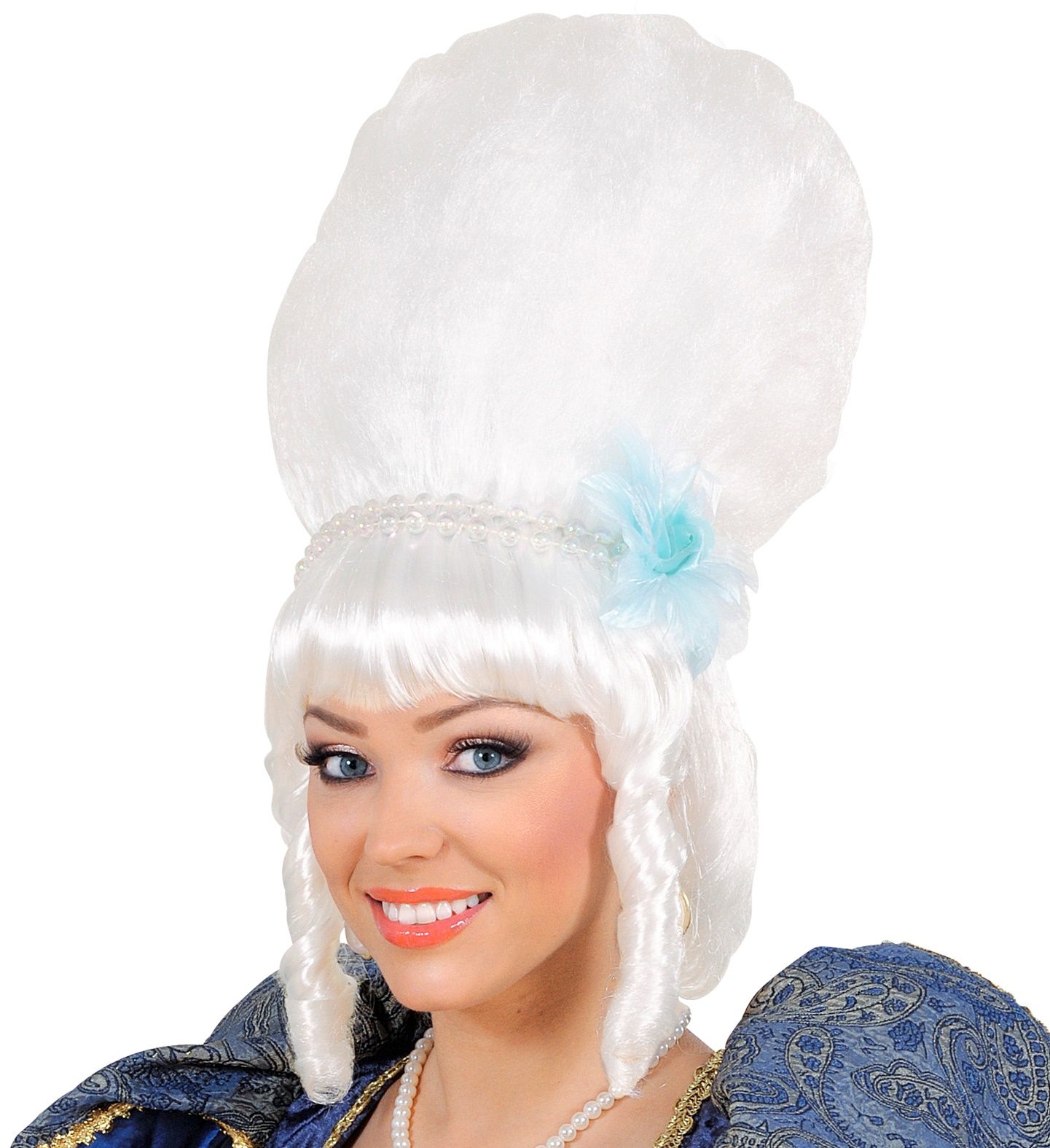 Witte Markiezin Pruik