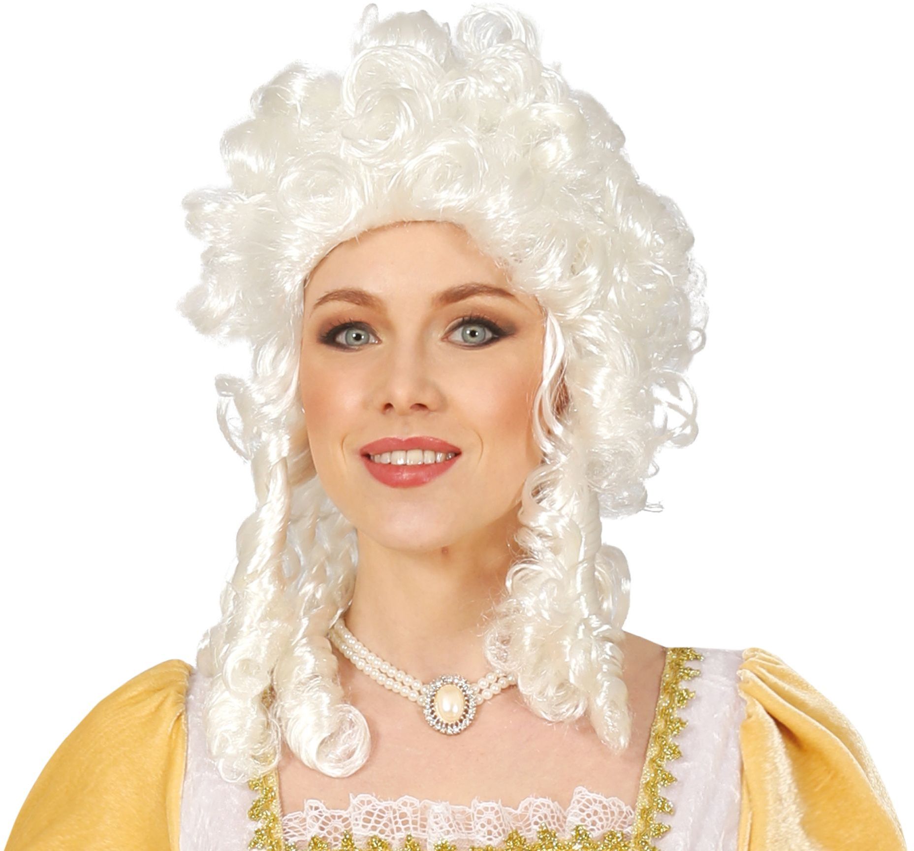 Witte Markiezin Victoria Pruik