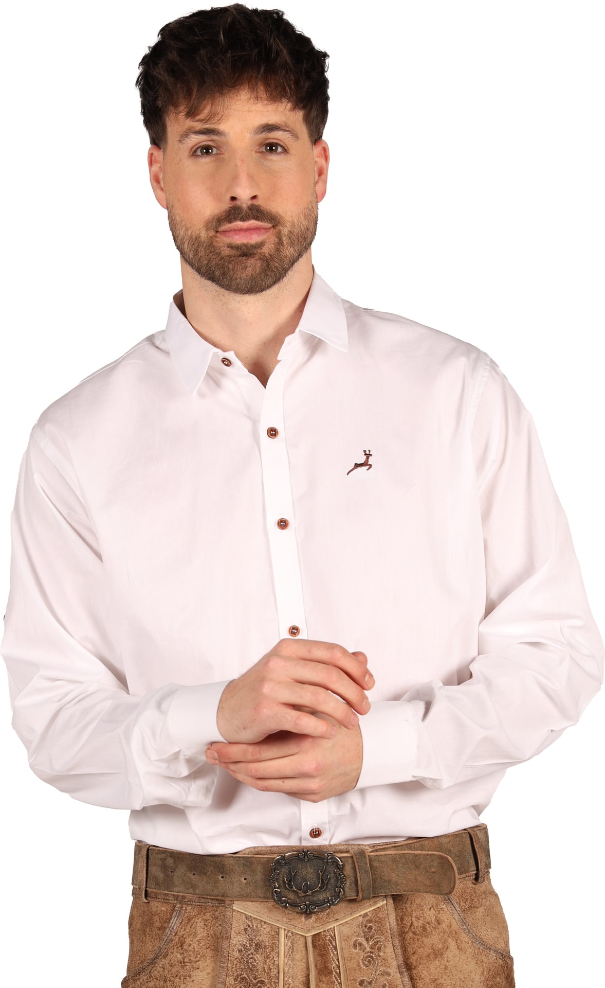 Witte Oktoberfest Blouse Heren