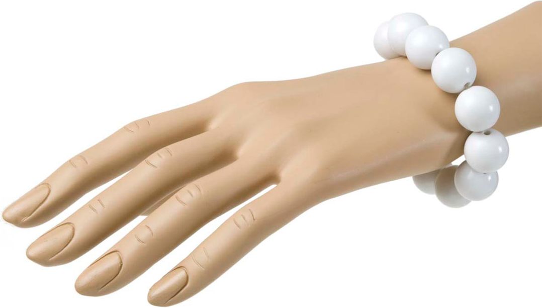 Witte Parel Armband Jaren 50