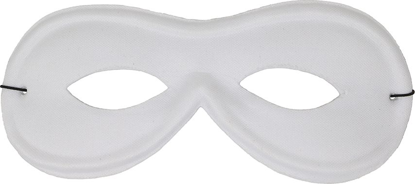 Witte Pierrot Oogmasker