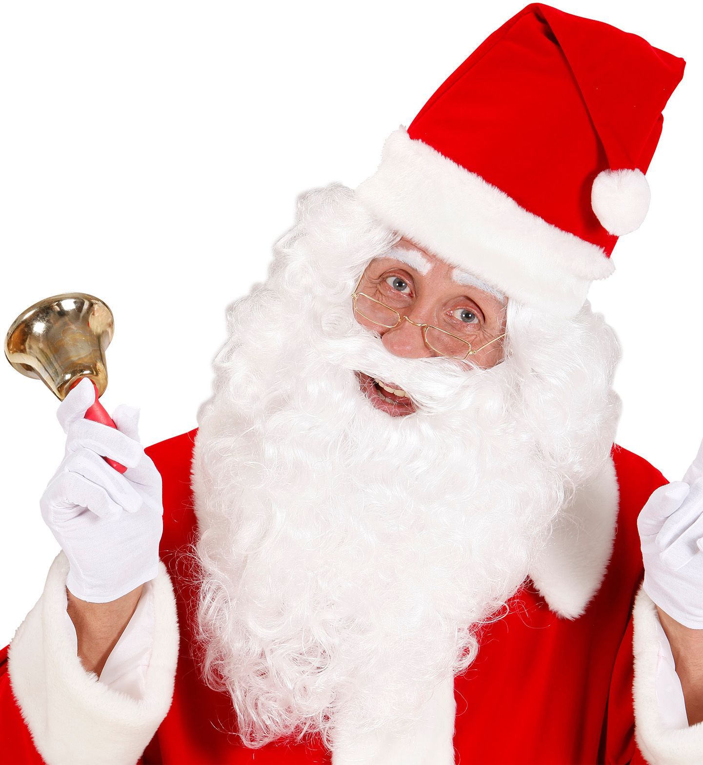 Witte Pruik met Maxi Baard