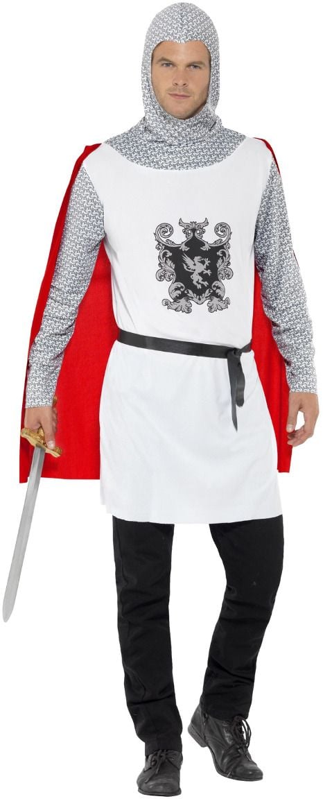 Witte ridder kostuum heren
