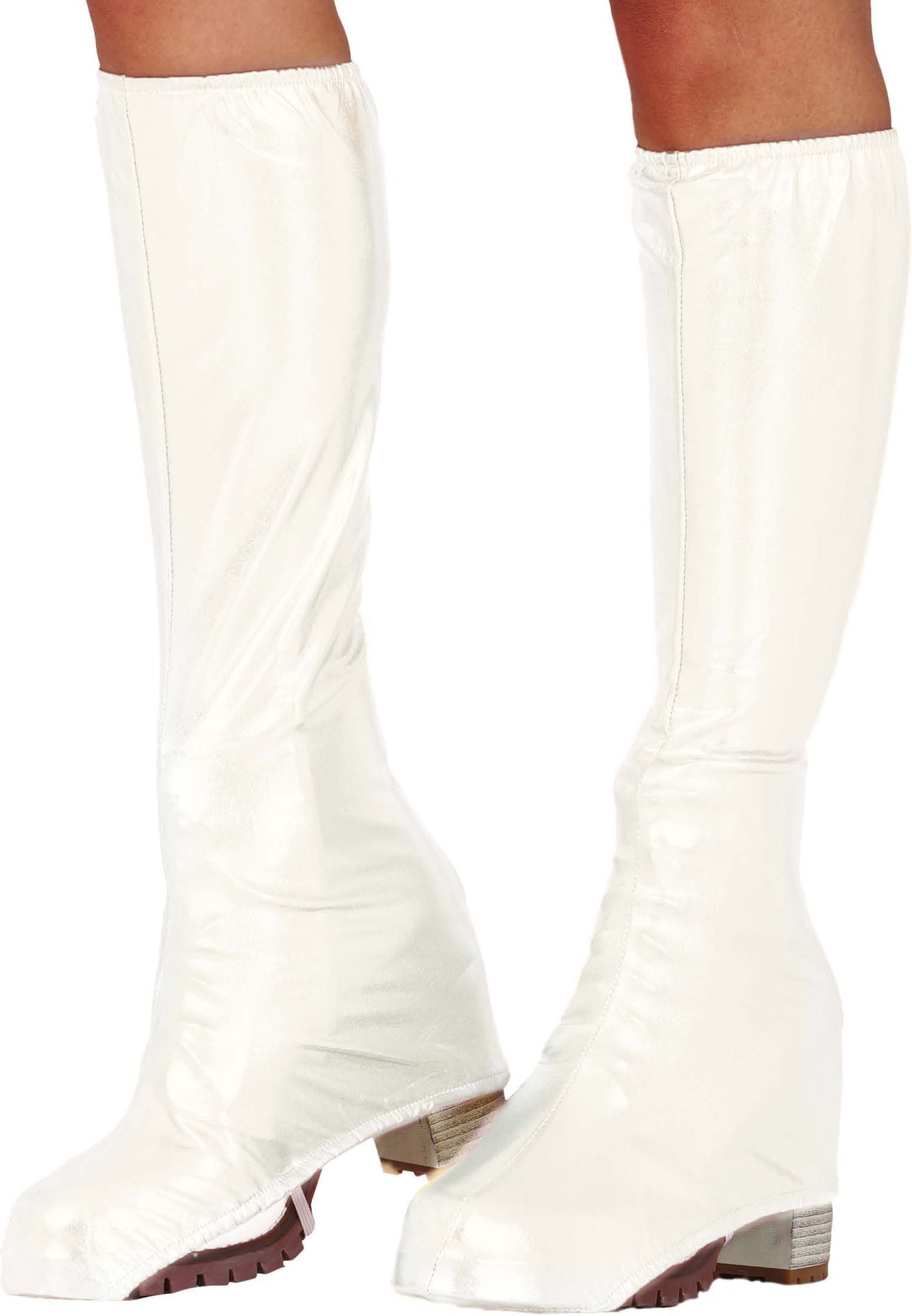 Witte Schoenhoezen 70's Rock 45cm