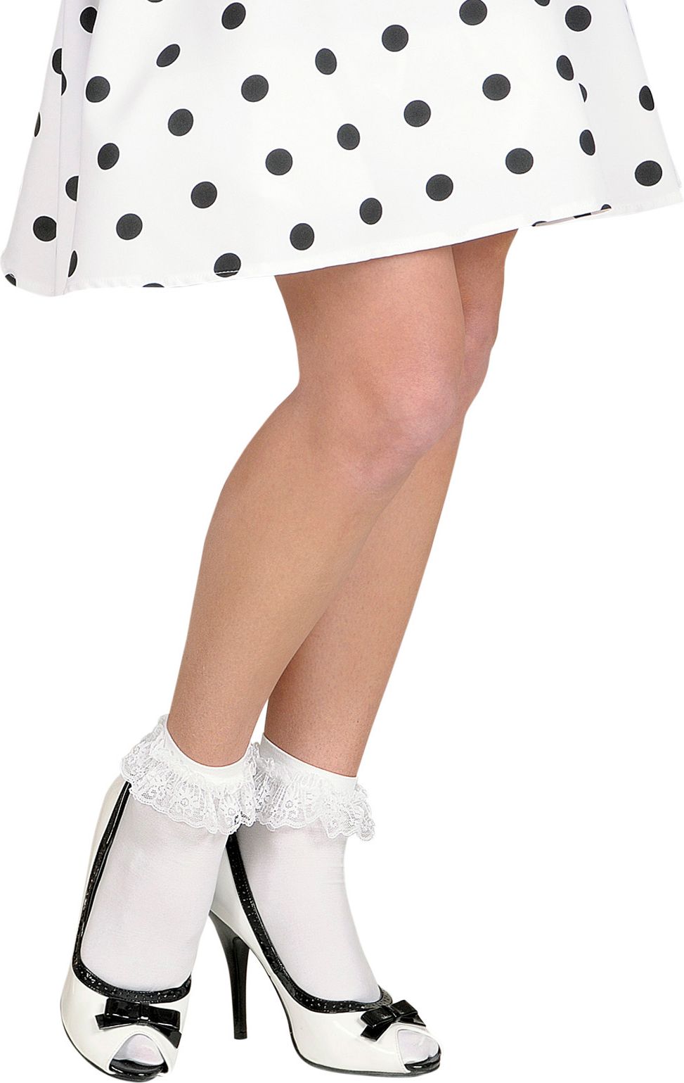 Witte Sokjes met Kant