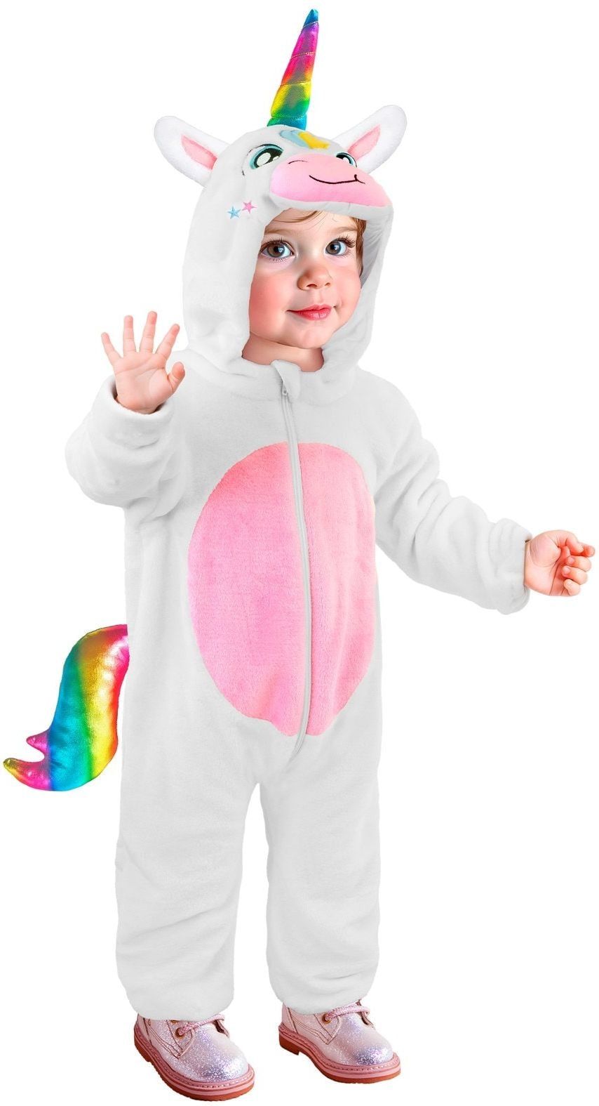 Witte Unicorn Onesie Baby
