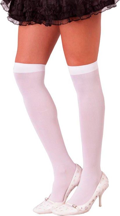 Witte Unisex Kniekousen