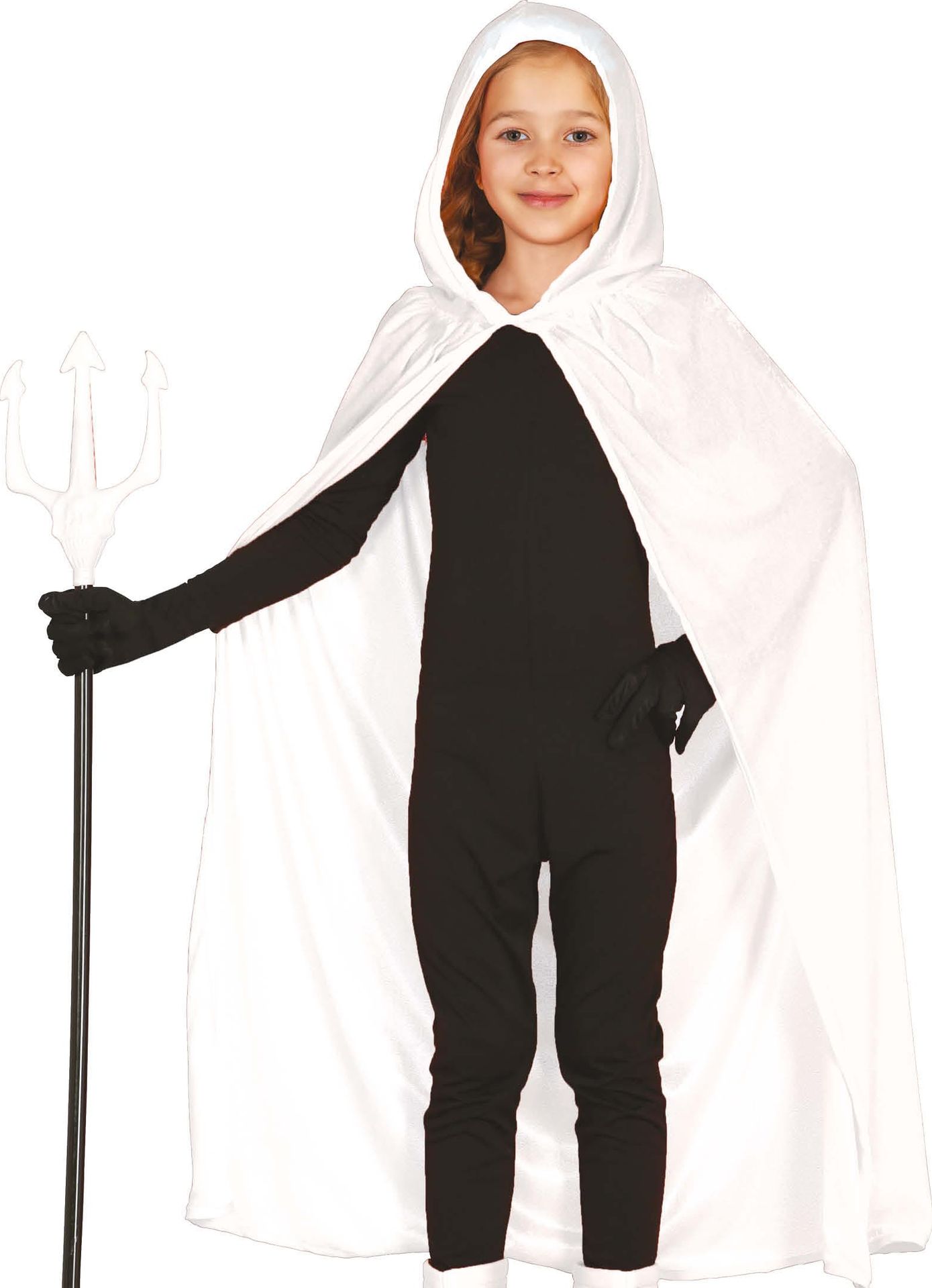 Witte Velvet Cape Kinderen