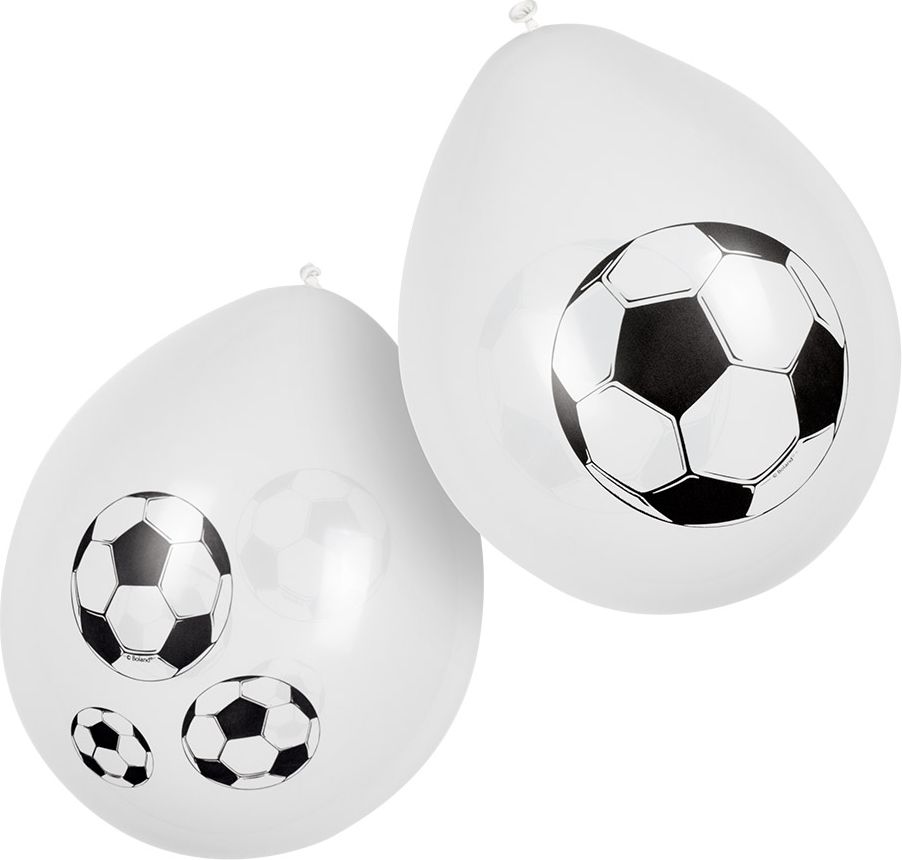 Witte voetbal ballonnen