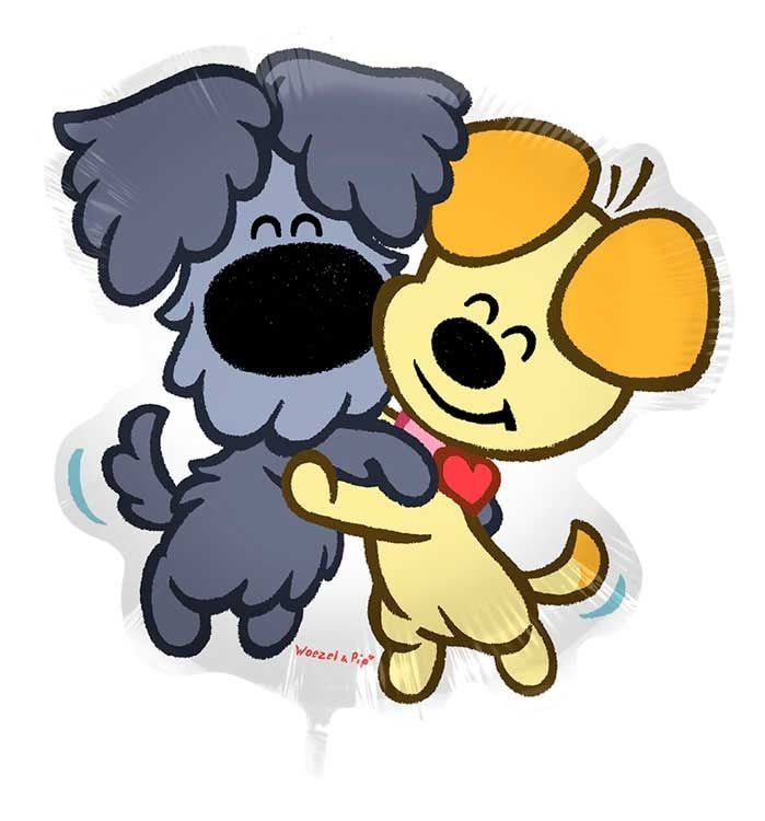 Woezel en Pip Kinderfeestje Folieballon