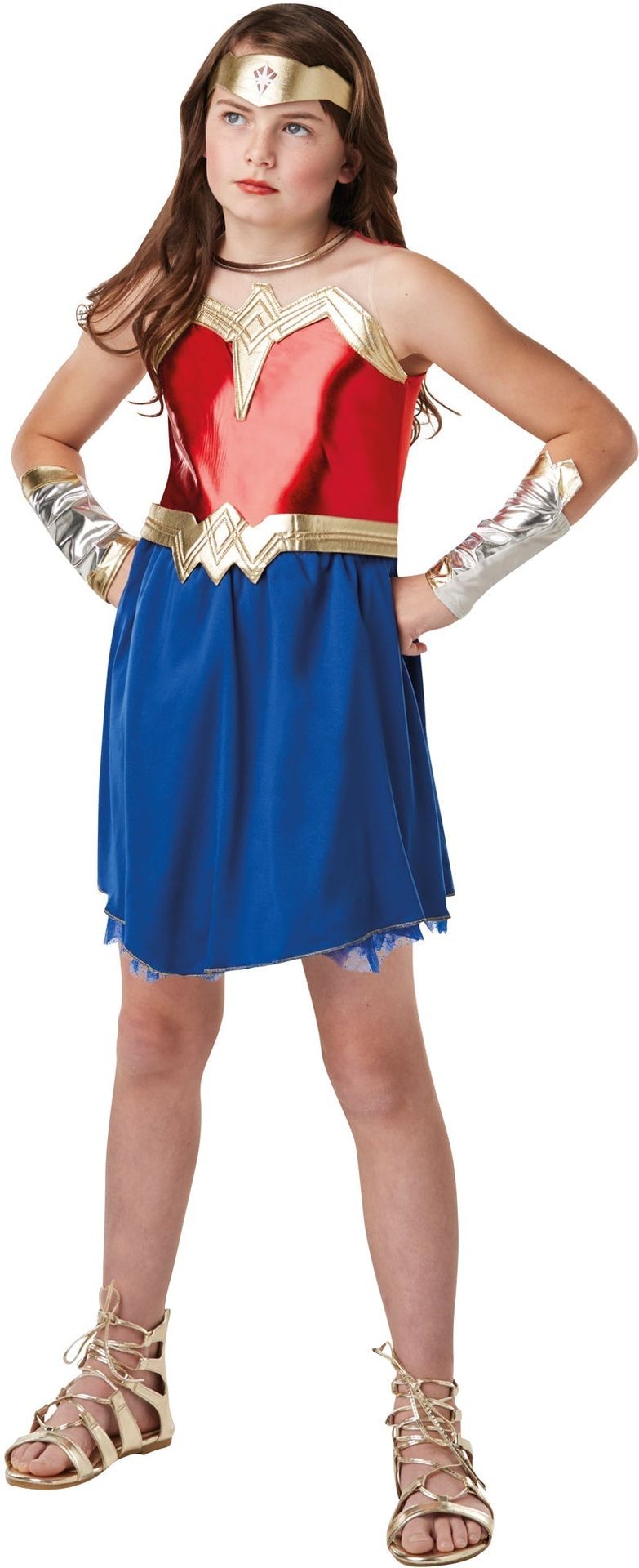 Wonder Woman Deluxe Meisjes Kostuum Justice League (DC)