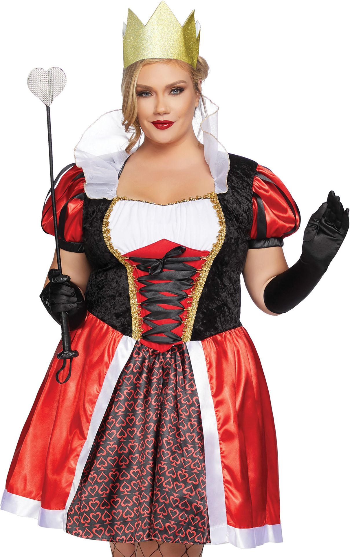 Wonderland Queen Kostuum Plussize