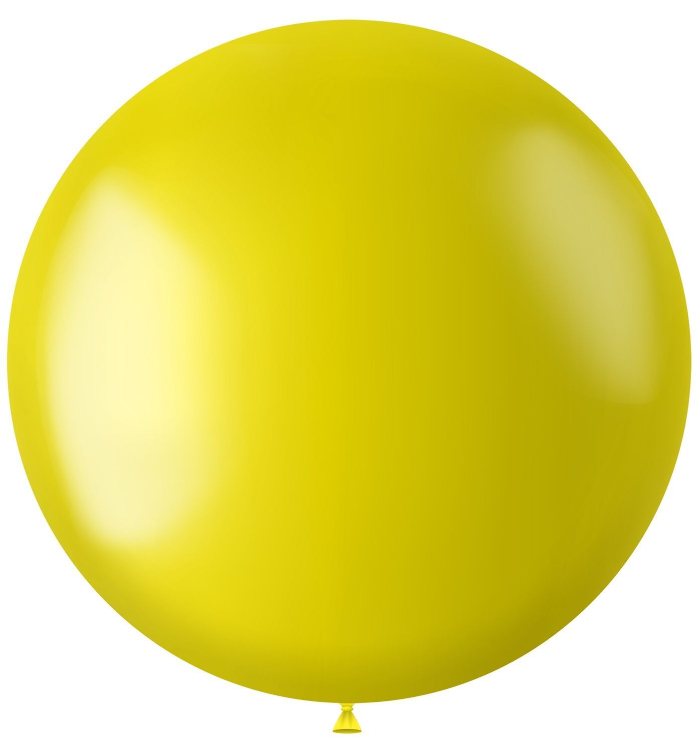 XL ballon geel metallic