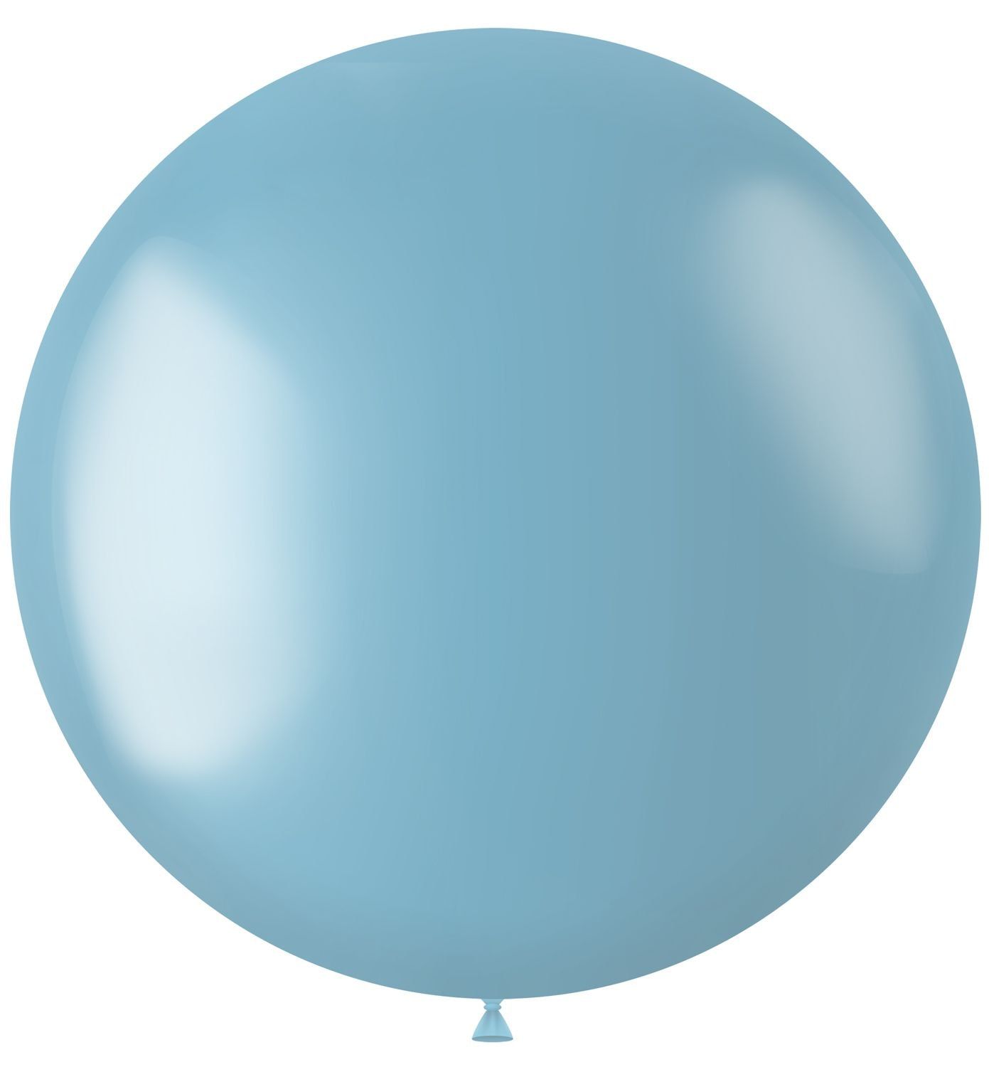 XL ballon lichtblauw metallic