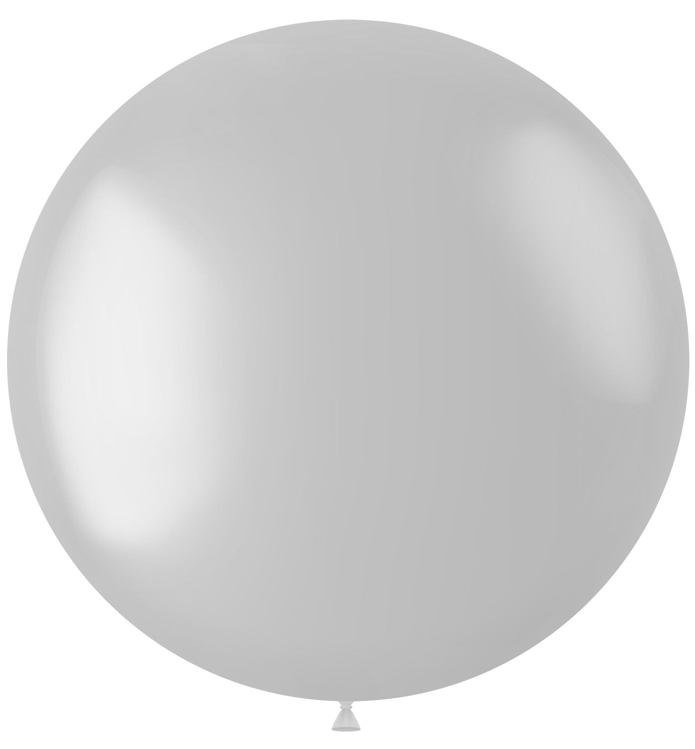 XL ballon parelwit metallic