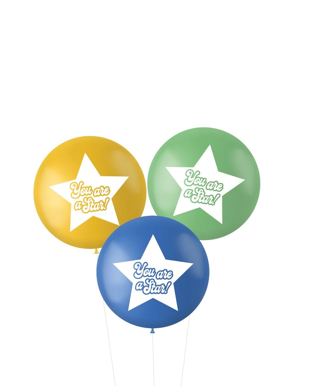 Xl Ballonnen You Are A Star Groen Blauw 3 Stuks