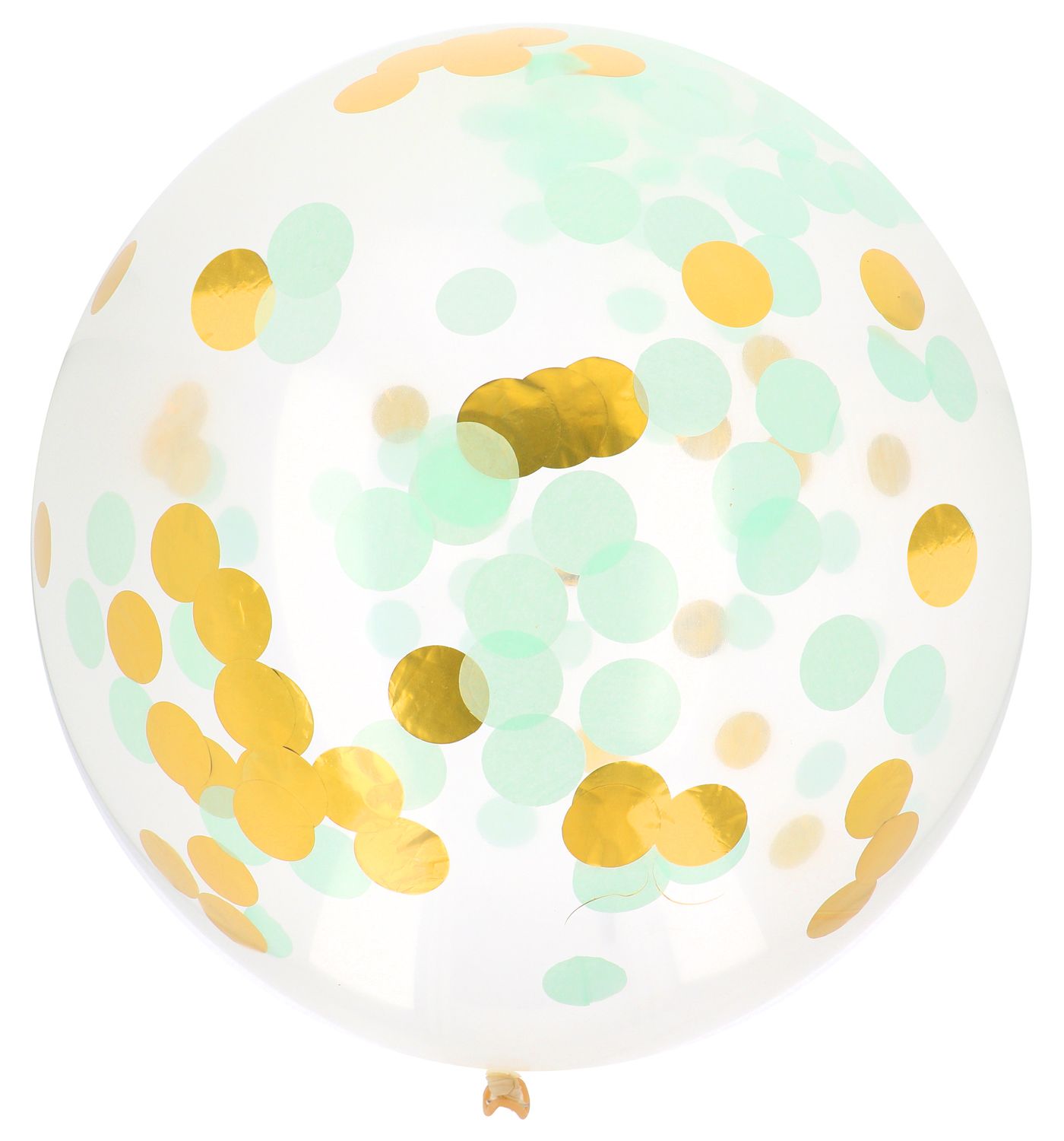 Xl Confettiballon Goud Mint