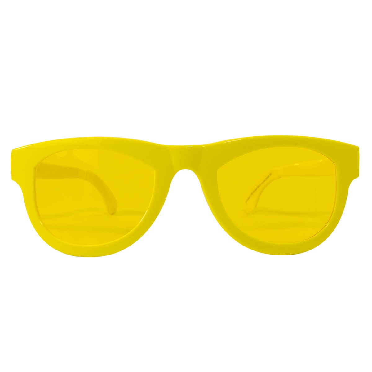 XXL feest bril neon geel