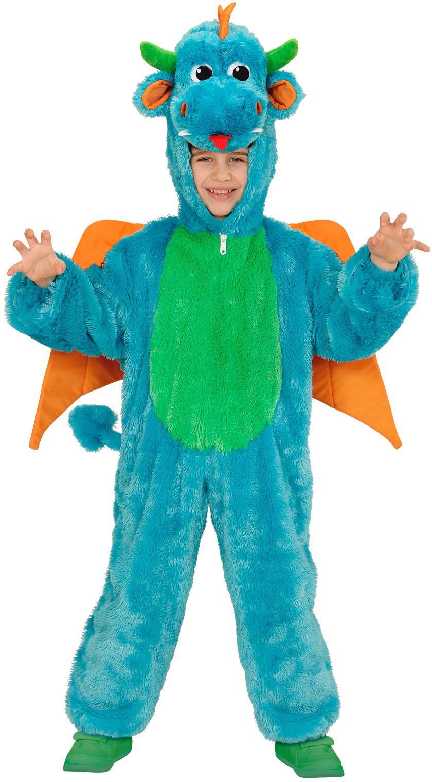 Zachte Blauwe Draken Jumpsuit Kind
