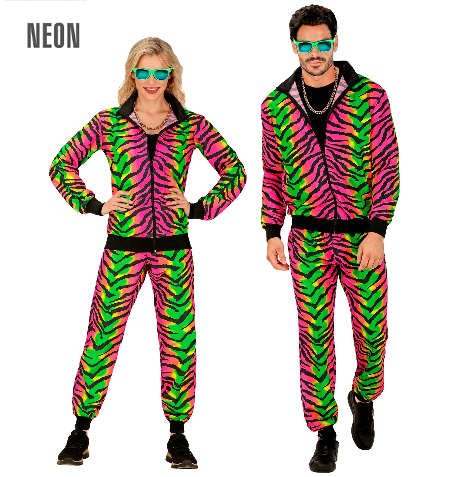 Zebraprint Neon Rave Foute Trainingspak