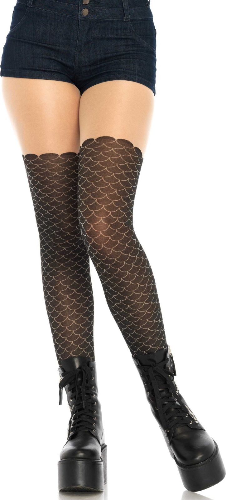 Zeemeermin Panty met Schubben Patroon