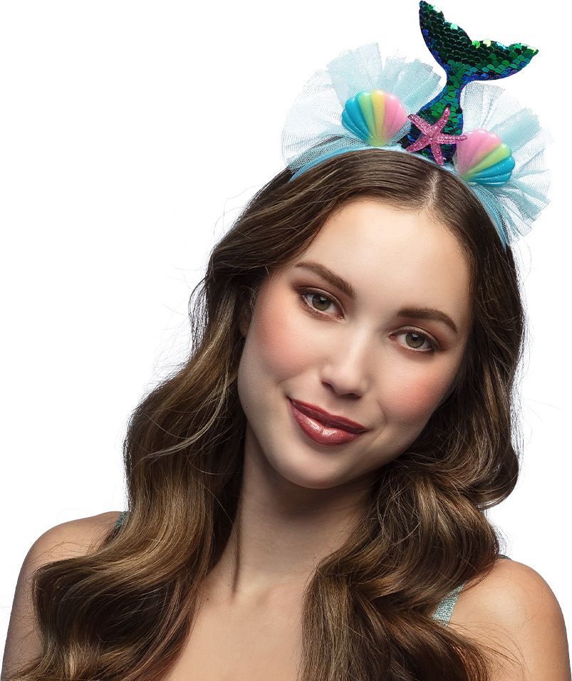 Zeemeermin Teal Tiara Diadeem