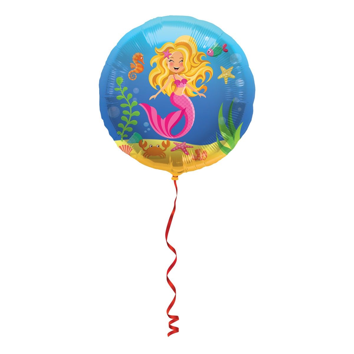 Zeemeermin thema folieballon