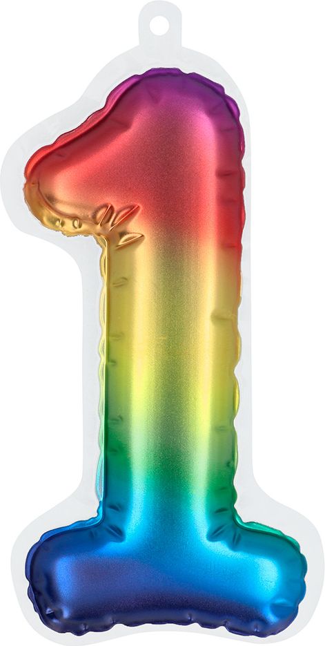 Zelfklevende folieballon regenboog 1