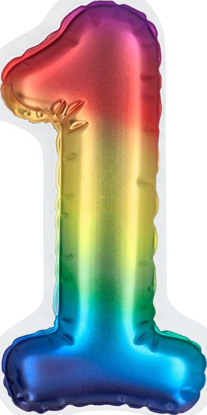 Zelfklevende Folieballon Regenboog 1