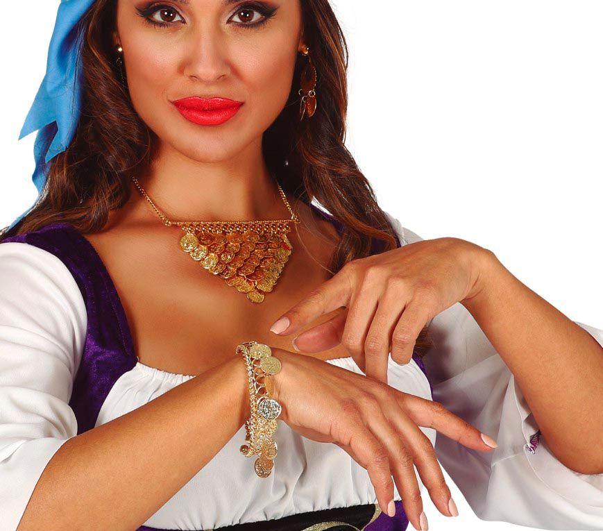 Zigeuner Munten Armband Goud
