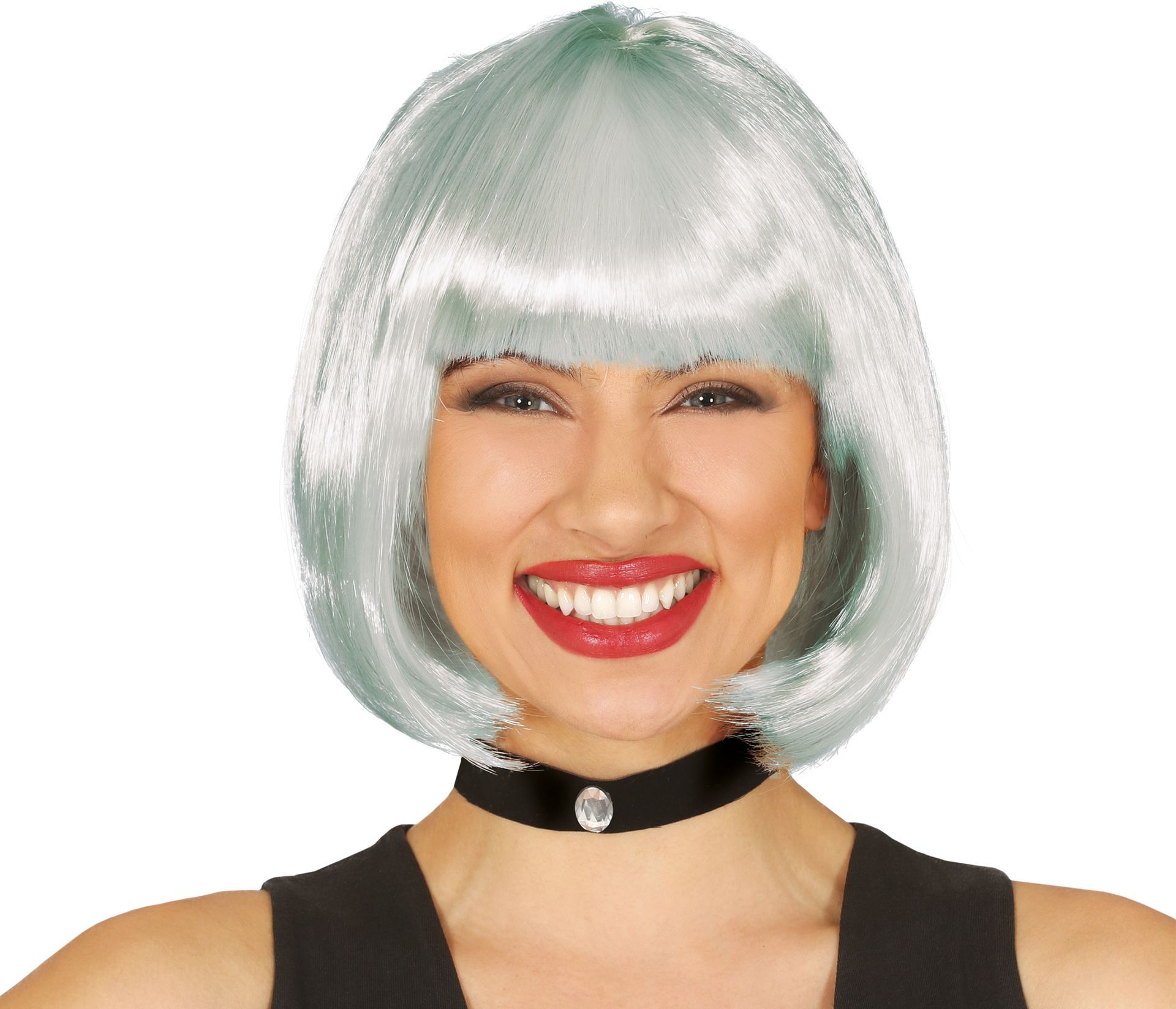 Zilver Boblijn Pruik Dames